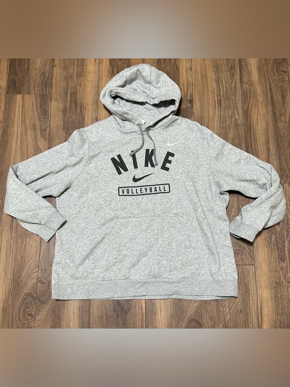 Nike Men’s Volleyball Gray Pullover Hoodie XXL Long Sleeve Fleece